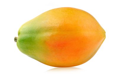 Papaya isolated on white background