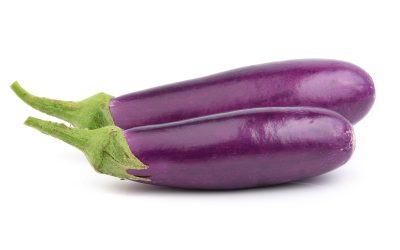 egg plant on white background