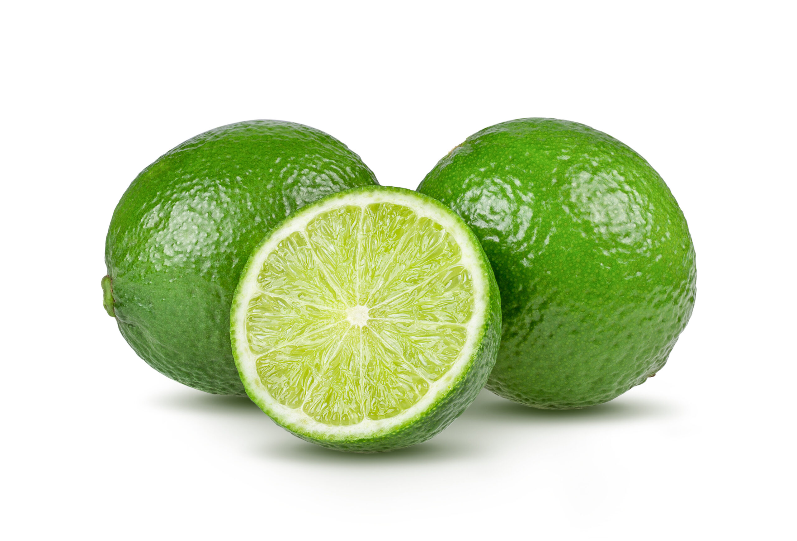 lime isolated on white background